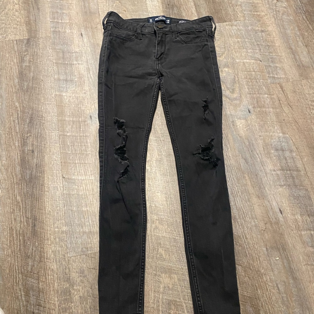 Hollister Black Ripped Skinny Jeans